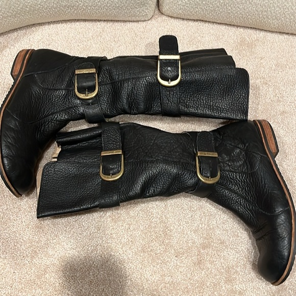 Jim Barnier black pebble leather tall boot sz 11m - Picture 3 of 8